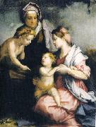 Andrea del Sarto Madonna col Bambino, Santa Elisabetta e San Giovannino France oil painting artist